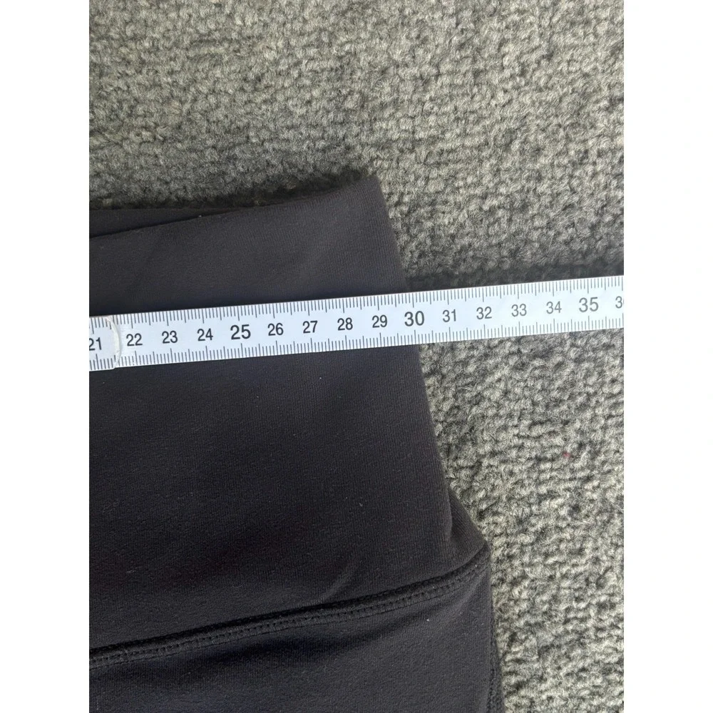 Alo Moto Leggings Women XXS Black High Waist Ribbed Panel Activewear Outdoor